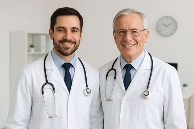 Dr. Nils Muntermann und Vater Dr. Max Muntermann