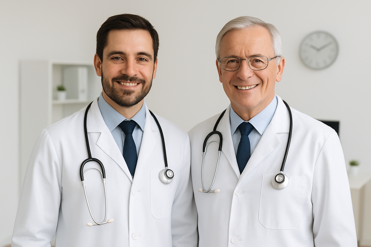 Dr. Nils Muntermann und Vater Dr. Max Muntermann